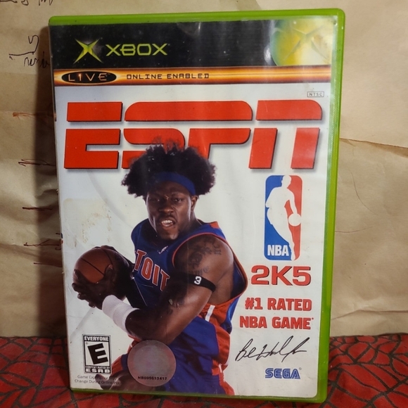 Media Espn Nba 2k5 Microsoft Xbox Game 1 Rated Nba Game By Sega